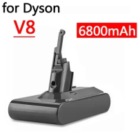 Backup Dyson V8 lithium battery 6800mAh 21.6V suitable for Dyson V8 battery lithium-ion vacuum cleaner rechargeable battery L30