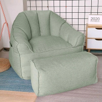 懶人沙發榻榻米【單人（薄荷綠）+腳蹬】 