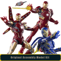 Anime Morstorm E-model Iron Man Mk50 49/46/85 Spiderman Action Figure 1/9 Scale Assembly Figurine Model Adult Children Toy Gifts