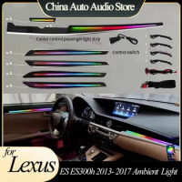 Car Ambient Door Decoration LED Light For Lexus ES ES300h 2013- 17 Dynamic Magic 256 Colors Mobile Control Car Ambient LED Light