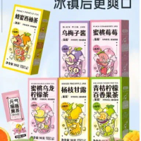 [Ready stocks] 5pc/pack Honey Pomelo Tea Mango Pineapple Black Plum Jam Peach Lemon Tea Small packag