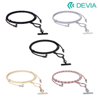 DEVIA USB Type-C to Type-C 60W極速編織充電線掛繩(1.6M)(長度可調) 手機吊繩 防丟繩 手機繩 手機掛繩 肩掛繩 脖子掛繩 手機夾片 免孔掛繩