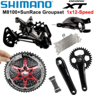SHIMANO DEORE XT M8100 Groupset 32T 34T 36T 170 175mm Crankset Mountain Bike Groupset 1x12 Speed CSMZ901 M8100 Rear Derailleur