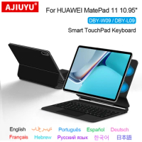Magnetic Magic Keyboard For HUAWEI MatePad 11 10.95" 2021 DBY-W09 L09 Smart Case TrackPad Touch Backlit Keyboard German Spanish