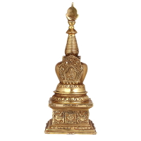 聚緣閣 黃銅佛塔供奉舍利塔寶塔擺件佛教用品用具供養舍利佛塔