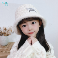 女童帽子2022新款潮兒童漁夫帽春秋季針織保暖韓版男洋氣寶寶盆帽