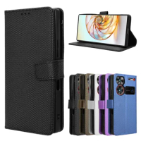 Diamond For ZTE Nubia Z60 Ultra Case Flip Book Stand Card Wallet Leather Protection Cover