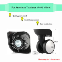 Suitable For American Tourister W401 Black Trolley Luggage Accessories Universal Wheels Suitcase Sliding Casters Replacement