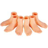 Fun Ruber Small Feet Puppet Tiny Feet Set Left and Right Little Feet Fingers Adults Kid Novelty Toys Party Favor