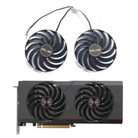 2 FAN 95MM 4PIN FD10015M12D new GPU fan suitable for Sapphire RX6700 6700XT 6750XT PLUS Platinum Edition graphics card cooling