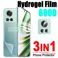 3 IN 1 Hydrogel Film For Oneplus 11 11R 10R 10T 10 Pro 9 9R 8 8T Screen Protector+Back Cover Gel Film+Cam Glass For One Plus11