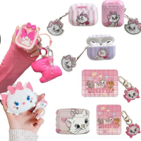Anime Disney Marie Cat Lotso Airpods 1 2 3 Pro Protective Case Cartoon Anti-drop Wireless Bluetooth Earphone Cover Girls Gift