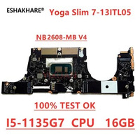 NB2608-MB V4 For Lenovo Yoga Slim 7-13ITL05 Laptop Motherboard with i5-1135G7/I7-1165G7 cpu 16GB RAM 100% test OK