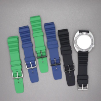 22mm Rubber Silicone Bracelet Men's Watches Strap Stainless Steel Buckle skx007 skx013 SKX009 Watchband Wristband Accessories
