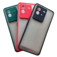 For vivo iQOO Neo6 Case neo 6 6 se Frosted Translucent Case Silicone Frame vivo iQOO Neo 6se Cover V2199A V2196A Case Shockproof