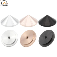 30x16mm Audio Isolation Stand Base Feet Solid Aluminum Speaker Subwoofer Spike Cone Shockproof Pad Turntable CD Player DAC