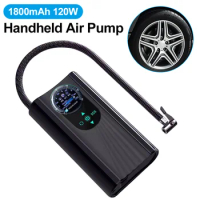 Car Air Compressor 120W 12V Air Pump Portable Tyre Inflator Electric Motorcycle Pump For Car Motorcycles Bicycles Inflatable