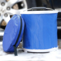 折疊水桶 汽車用牛津布折疊水桶大號車載可攜式洗車桶戶外釣魚桶伸縮折疊桶『CM38240』
