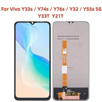 LCD Screen and Digitizer Full Assembly for Vivo Y33s / Y74s / Y76s / Y32 / Y55s 5G /Y33T /Y21T V2164A V2109 V2009A V2156A V2158A