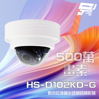 昌運監視器 昇銳 HS-D102KD-G 500萬 紅外線變焦半球網路攝影機 PoE 雙向語音 夜視30M