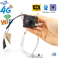 1/2.8" 8MP 4K Sony IMX415 Sensor Mini WIFI 3G 4K 4G Camera Network Kamera Module 8MP 5MP 2MP IP Camera CCTV Video Audio Camhi