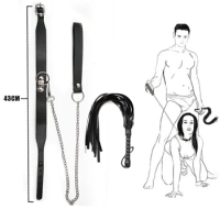 Slave Whip Bdsm Fetish Bondage Slave Sex Collar Leash Steel Chain Restrict Adult Game Dog Chain Punish Neck Collars Sexshop 18
