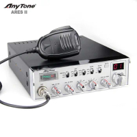 AnyTone ARES II AM FM SSB 27Mhz CB Radio 24.715-30.105 MHz HF Transceiver 45W High Power Long Range Walkie Talkie