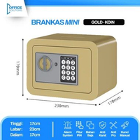 SKY - Brankas Mini Kunci PIN Brankas Mini Electric Brankas Uang Dan Emas Safety Deposit Box Manual G