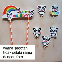 hiasan nasi tumpeng hiasan kue ulang tahun cake topper satu set tema baby bus