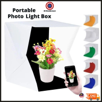 Portable Photo Studio Backdrop Light Box Photography USB LED Mini Lightroom Kotak Gambar
