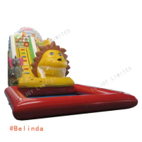 Free Sea Shipping! 6X3.5X5mh Commercial Grade Rental Lion Inflatable Water Pool Slide Combo With High Quality