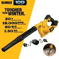 DEWALT DCE100N Compact Jobsite Blower Dust Vacuum Cleaner Garden Leaf Rechargeable Blower Cordless Air Blower DCE100 Bare Tool