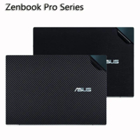 KH Carbon fiber Sticker Skin Cover for ASUS ZenBook Duo 14 UX481 UX482 UX482EG UX482EA 14" ZenBook Pro Duo15 OLED UX582 15"