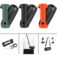 2020 Newest Explosion-proof Silicone Case Cover Skin With Strap Carabiner for JBL Pulse 4 Portable Wireless Bluetooth Speaker