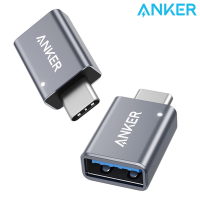 美國Anker USB-C to USB 3.0轉接頭即Type-C轉USB轉接器B87310A1(2入)適Apple蘋果Mac電腦iPad平板Macbook筆電