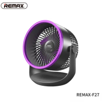 REMAX F27 Desktop Small Fan Portable Fan USB Rechargeable Desktop Student Dormitory Office Ultraquie