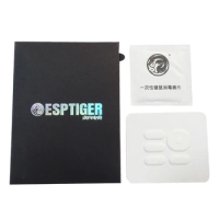 1 Pack Esports Tiger Gaming ICE Version Mouse Skates Mouse Feet for logitech G304/ G305 Mouse White Glides Curve Edge