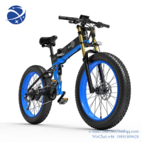 Yun YiBEZIOR X PLUS 26 inch 1500W folding electric dirt bike Polandstock48V17.5Ah 27speed fat tireoff road electricmountain bike