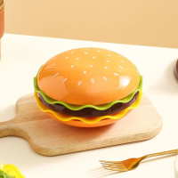 Unique Stackable Cartoon Burger Seasoning Dish Set Creative 7/5-Layer Spit Bone Dish Easy To Clean S
