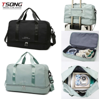 TSONG Tas Travel Jinjing Kapasitas Besar  Fashion Santa Praktis untuk Yoga and Gym 901B