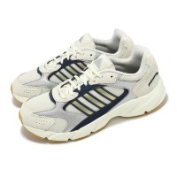 【adidas 愛迪達】慢跑鞋 Crazychaos 2000 男鞋 米白 銀 膠底 復古 老爹鞋 運動鞋 愛迪達(IG4351)
