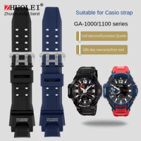 Silicone Watch Strap For Casio G-Shock GA-1000 /1100 GW-4000 /A1100 G-1400 Sport Waterproof Resin wa