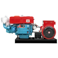 Diesel generator a set of 10 kW diesel generator set water-cooled single cylinder generator evaporative cooling household