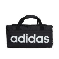 【adidas 愛迪達】中型旅行袋-側背包 裝備袋 手提包 肩背包 愛迪達 黑白(HT4742)