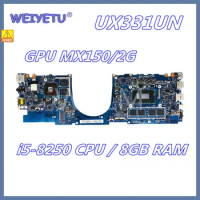 Used UX331UN i5-8250CPU 8GB RAM Laptop Motherboard for ASUS ZenBook UX331U UX331UN UX331UQ UX331U UX331 Mainboard 100% Tested