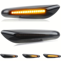 2pcs LED Dynamic Turn Signal Light Side Marker Sequential Blinker Lamp for -BMW E46 E36 E60 E61 E90 