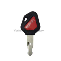 1 Piece 459A Ignition Key For Kubota Skid Steer Track Loader &amp; Mini Excavator Ignition Key with Red Logo RC411-53933 RC411-53930