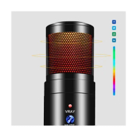USB Desktop Microphone RGB Condenser Microphone Game Live Conference Recording Monitor Condenser Microphone