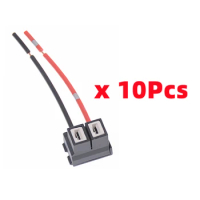 10Pcs 2Pin H7 Ceramic Connector Car Halogen Bulb Socket Power Adapter Plug Wiring Harness