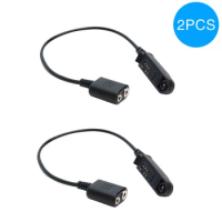 2PCS Baofeng Adapter for Baofeng Waterproof UV-XR UV-9R Plus K-Head 2 Pin Walkie Talkie to UV-5R UV-82 888S UV-S9 Headset Spea